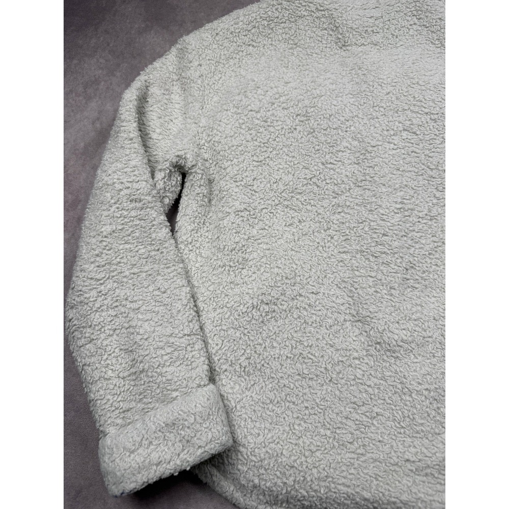Rabbit Sherpa Fleece Shirt Jacket Cream Off White Cozy Casual Winter Women M‎ - Picture 14 of 16